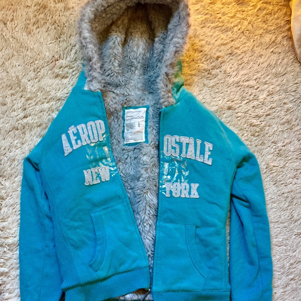 Light Blue Aeropostale Sweatshirt